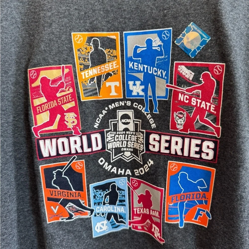 NWT! Boy’s youth sized NCAA World Series gray graphic t-shirt Small